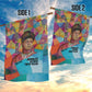 Ida B. Wells Garden Flag with Colorful Patchwork Pattern Design Confident Portrait Civil Rights and Journalism Tribute - African Pride