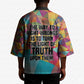 Ida B. Wells Kimono with Colorful Patchwork Pattern Design Confident Portrait Civil Rights and Journalism Tribute - African Pride
