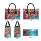 Ida B. Wells Leather Bag with Colorful Patchwork Pattern Design Confident Portrait Civil Rights and Journalism Tribute - African Pride