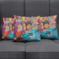 Ida B. Wells Pillow Cover with Colorful Patchwork Pattern Design Confident Portrait Civil Rights and Journalism Tribute - African Pride