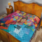 Ida B. Wells Quilt with Colorful Patchwork Pattern Design Confident Portrait Civil Rights and Journalism Tribute - African Pride