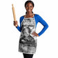 Ida B. Wells Apron with Newspaper Collage Design Powerful Portrait Civil Rights and Free Press Tribute - African Pride