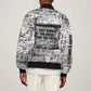 Ida B. Wells Bomber Jacket with Newspaper Collage Design Powerful Portrait Civil Rights and Free Press Tribute - African Pride