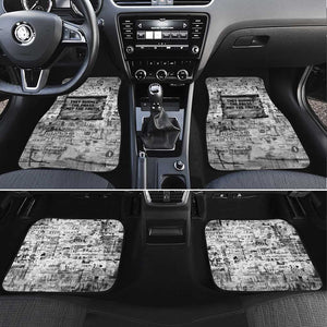 Ida B. Wells Car Mats with Newspaper Collage Design Powerful Portrait Civil Rights and Free Press Tribute - African Pride