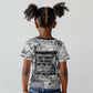 Ida B. Wells Kid T shirt with Newspaper Collage Design Powerful Portrait Civil Rights and Free Press Tribute - African Pride