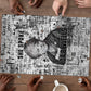 Ida B. Wells Puzzle with Newspaper Collage Design Powerful Portrait Civil Rights and Free Press Tribute - African Pride