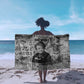 Ida B. Wells Sarong with Newspaper Collage Design Powerful Portrait Civil Rights and Free Press Tribute - African Pride