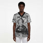 Ida B. Wells Scrub Top with Newspaper Collage Design Powerful Portrait Civil Rights and Free Press Tribute - African Pride
