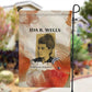 Ida B. Wells Garden Flag with Floral Pen Design Illustrated Portrait Civil Rights and Journalism Tribute - African Pride