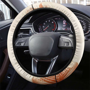 Ida B. Wells Steering Wheel Cover with Floral Pen Design Illustrated Portrait Civil Rights and Journalism Tribute - African Pride