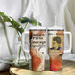 Ida B. Wells Tumbler With Handle with Floral Pen Design Illustrated Portrait Civil Rights and Journalism Tribute - African Pride