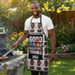 John Lewis Apron with Mugshot Collage Design Civil Rights Portrait Good Trouble Tribute - African Pride