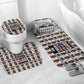 John Lewis Bathroom Set with Mugshot Collage Design Civil Rights Portrait Good Trouble Tribute - African Pride