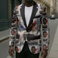 John Lewis Blazer with Mugshot Collage Design Civil Rights Portrait Good Trouble Tribute - African Pride