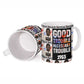 John Lewis Ceramic Mug with Mugshot Collage Design Civil Rights Portrait Good Trouble Tribute - African Pride