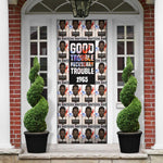 John Lewis Door Cover with Mugshot Collage Design Civil Rights Portrait Good Trouble Tribute - African Pride