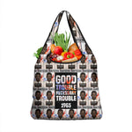 John Lewis Grocery Bag with Mugshot Collage Design Civil Rights Portrait Good Trouble Tribute - African Pride