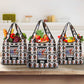 John Lewis Grocery Bag with Mugshot Collage Design Civil Rights Portrait Good Trouble Tribute - African Pride