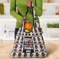 John Lewis Grocery Bag with Mugshot Collage Design Civil Rights Portrait Good Trouble Tribute - African Pride