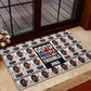 John Lewis Rubber Doormat with Mugshot Collage Design Civil Rights Portrait Good Trouble Tribute - African Pride
