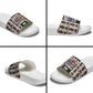 John Lewis Slide Sandals with Mugshot Collage Design Civil Rights Portrait Good Trouble Tribute - African Pride