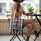 John Lewis Tote Bag with Mugshot Collage Design Civil Rights Portrait Good Trouble Tribute - African Pride