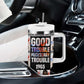 John Lewis Tumbler With Handle with Mugshot Collage Design Civil Rights Portrait Good Trouble Tribute - African Pride