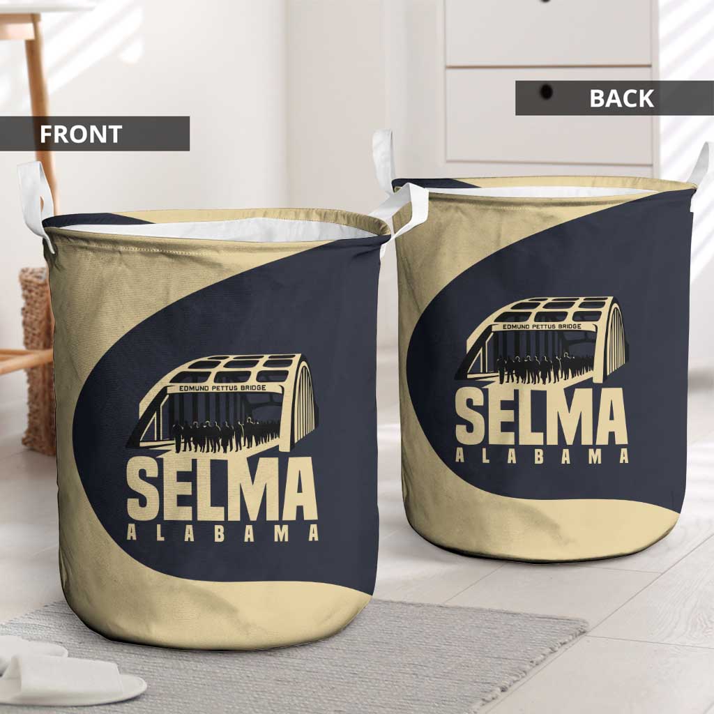 John Lewis Laundry Basket with Selma Bridge Graphic Civil Rights and Voting Rights Tribute - African Pride