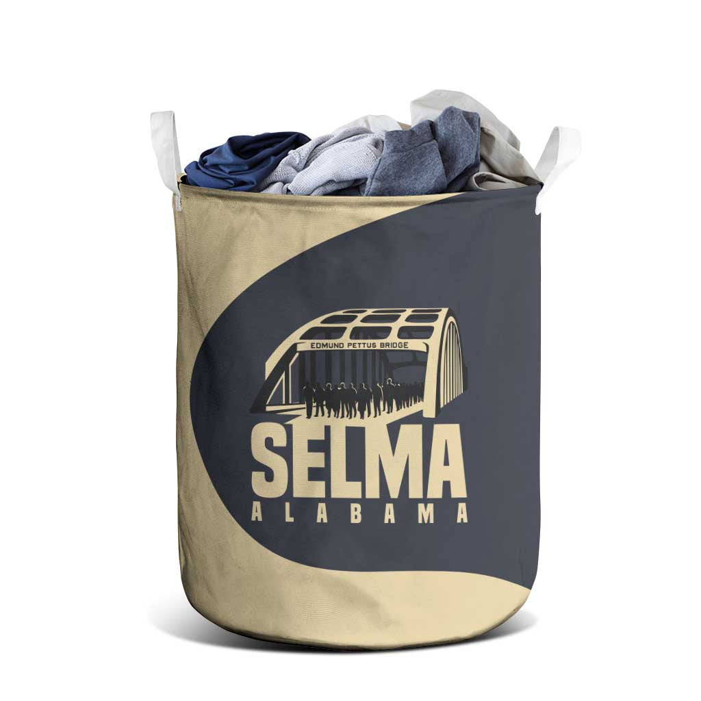 John Lewis Laundry Basket with Selma Bridge Graphic Civil Rights and Voting Rights Tribute - African Pride