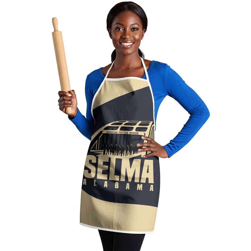 John Lewis Apron with Selma Bridge Graphic Civil Rights and Voting Rights Tribute - African Pride