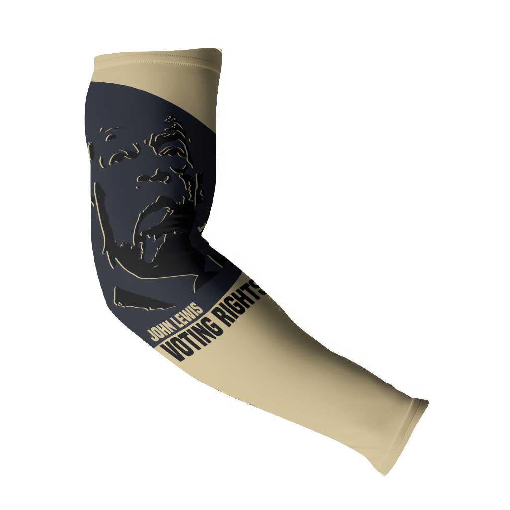 John Lewis Arm Sleeves with Selma Bridge Graphic Civil Rights and Voting Rights Tribute - African Pride