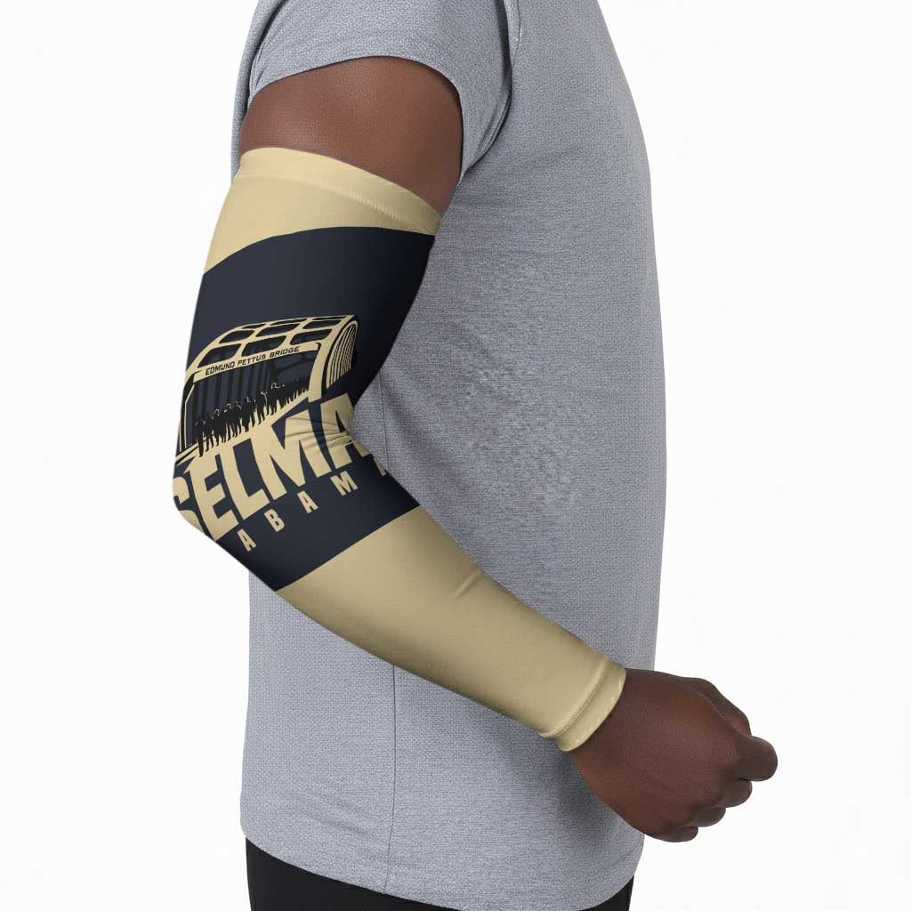 John Lewis Arm Sleeves with Selma Bridge Graphic Civil Rights and Voting Rights Tribute - African Pride