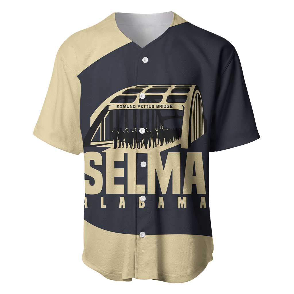 John Lewis Baseball Jersey with Selma Bridge Graphic Civil Rights and Voting Rights Tribute - African Pride