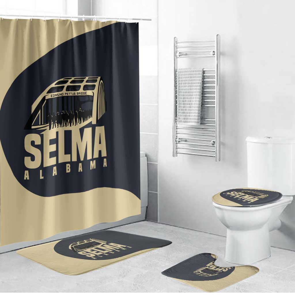 John Lewis Bathroom Set with Selma Bridge Graphic Civil Rights and Voting Rights Tribute - African Pride