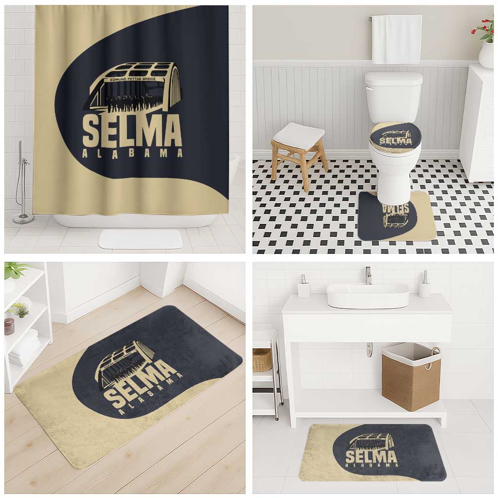 John Lewis Bathroom Set with Selma Bridge Graphic Civil Rights and Voting Rights Tribute - African Pride