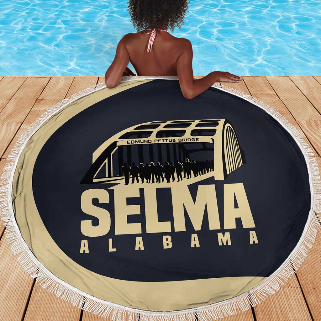 John Lewis Beach Blanket with Selma Bridge Graphic Civil Rights and Voting Rights Tribute - African Pride