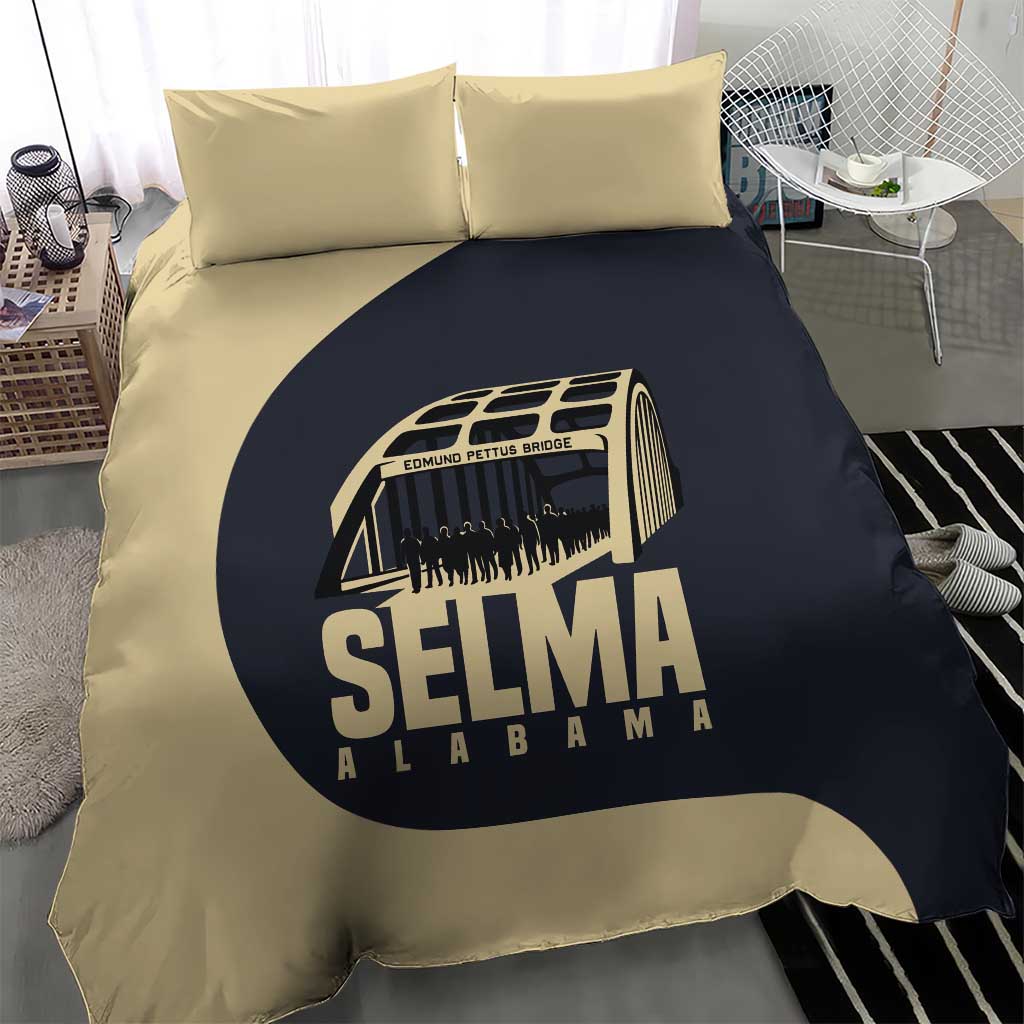 John Lewis Bedding Set with Selma Bridge Graphic Civil Rights and Voting Rights Tribute - African Pride