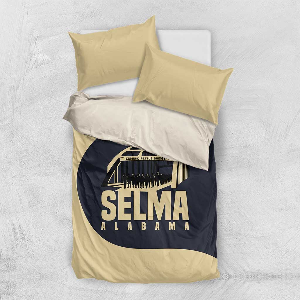 John Lewis Bedding Set with Selma Bridge Graphic Civil Rights and Voting Rights Tribute - African Pride