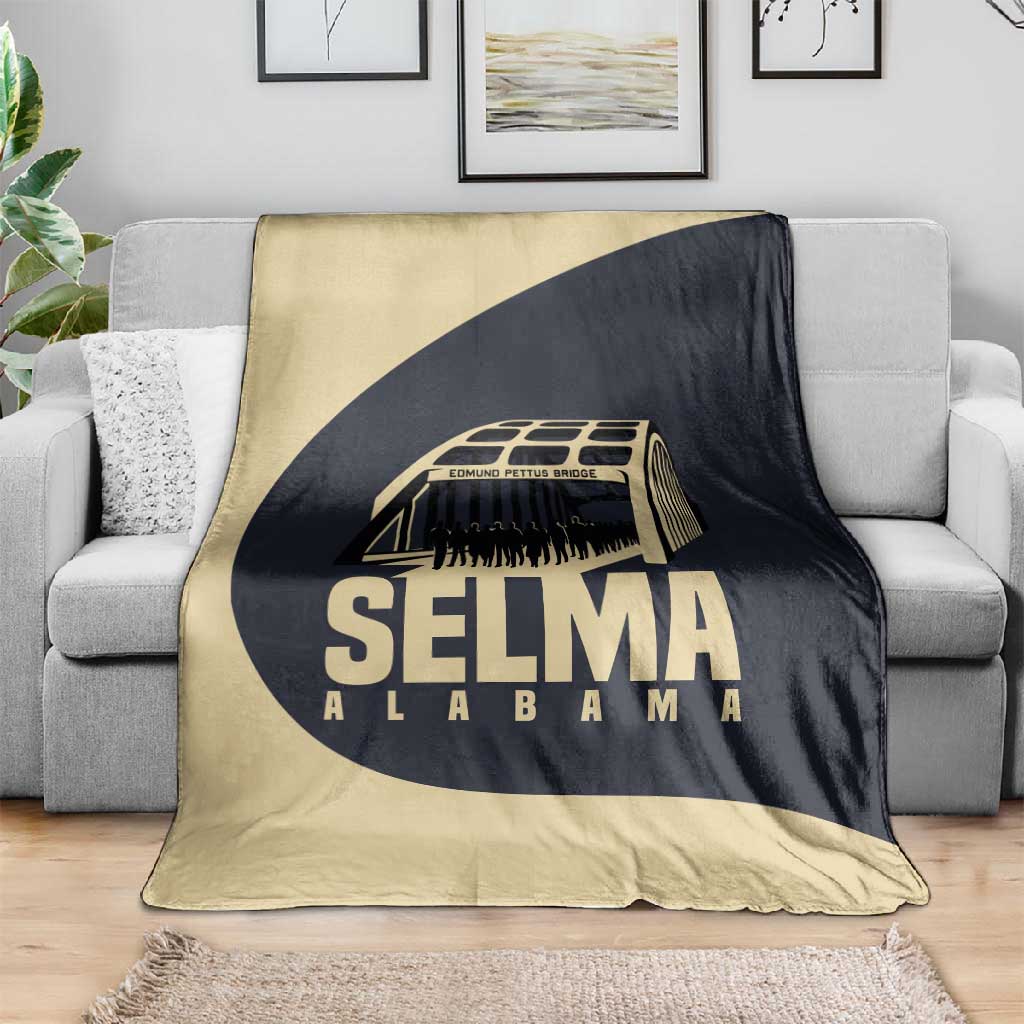 John Lewis Blanket with Selma Bridge Graphic Civil Rights and Voting Rights Tribute - African Pride