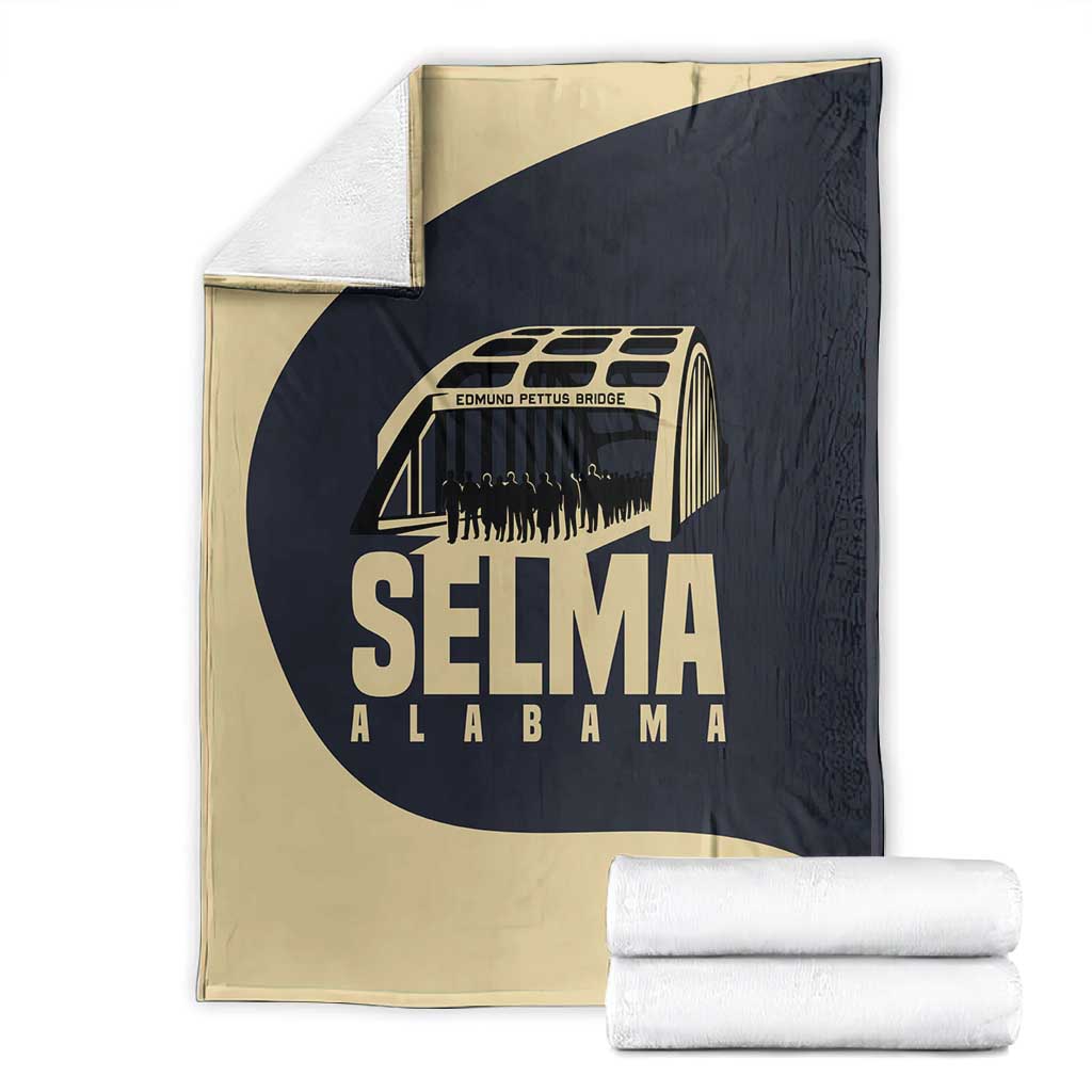 John Lewis Blanket with Selma Bridge Graphic Civil Rights and Voting Rights Tribute - African Pride