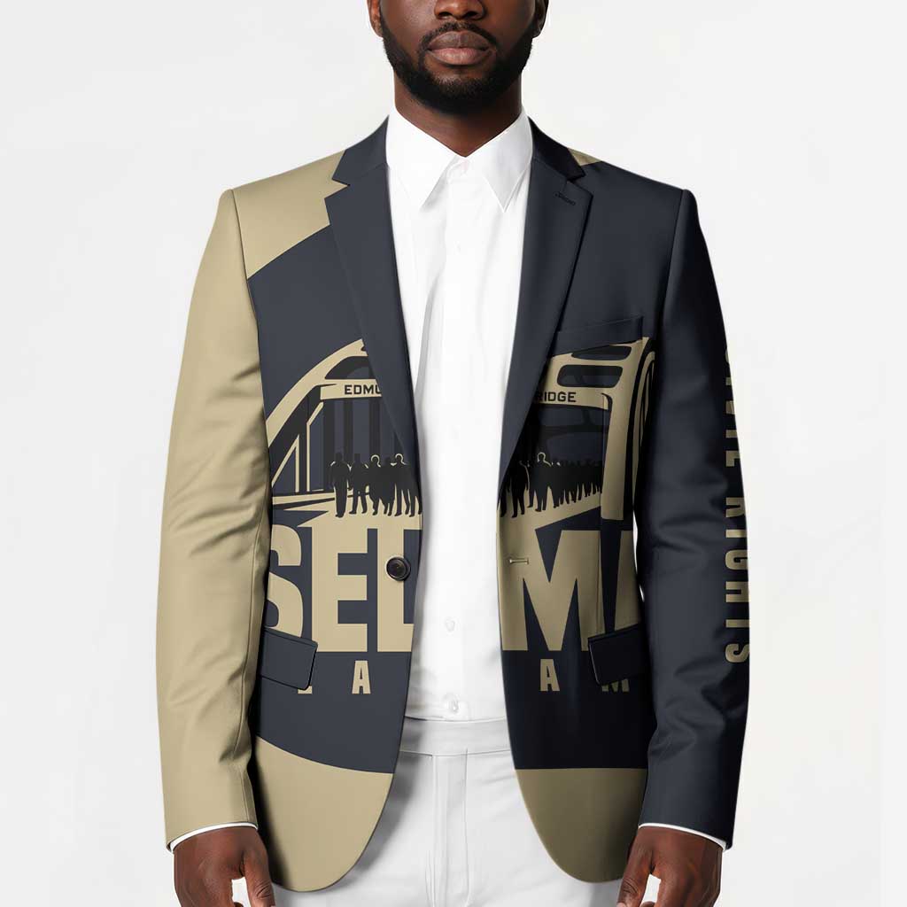 John Lewis Blazer with Selma Bridge Graphic Civil Rights and Voting Rights Tribute - African Pride