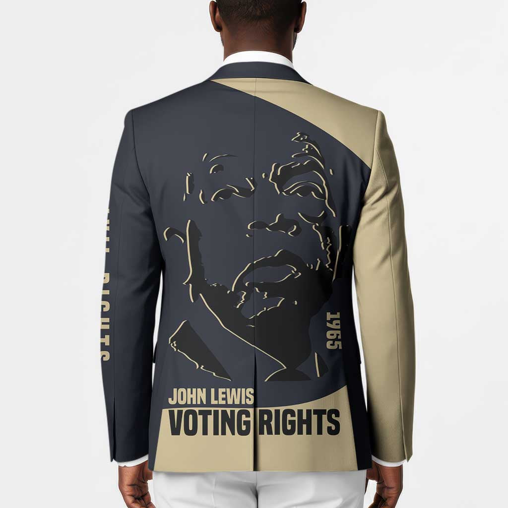 John Lewis Blazer with Selma Bridge Graphic Civil Rights and Voting Rights Tribute - African Pride