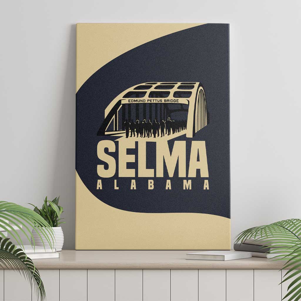 John Lewis Canvas Wall Art with Selma Bridge Graphic Civil Rights and Voting Rights Tribute - African Pride