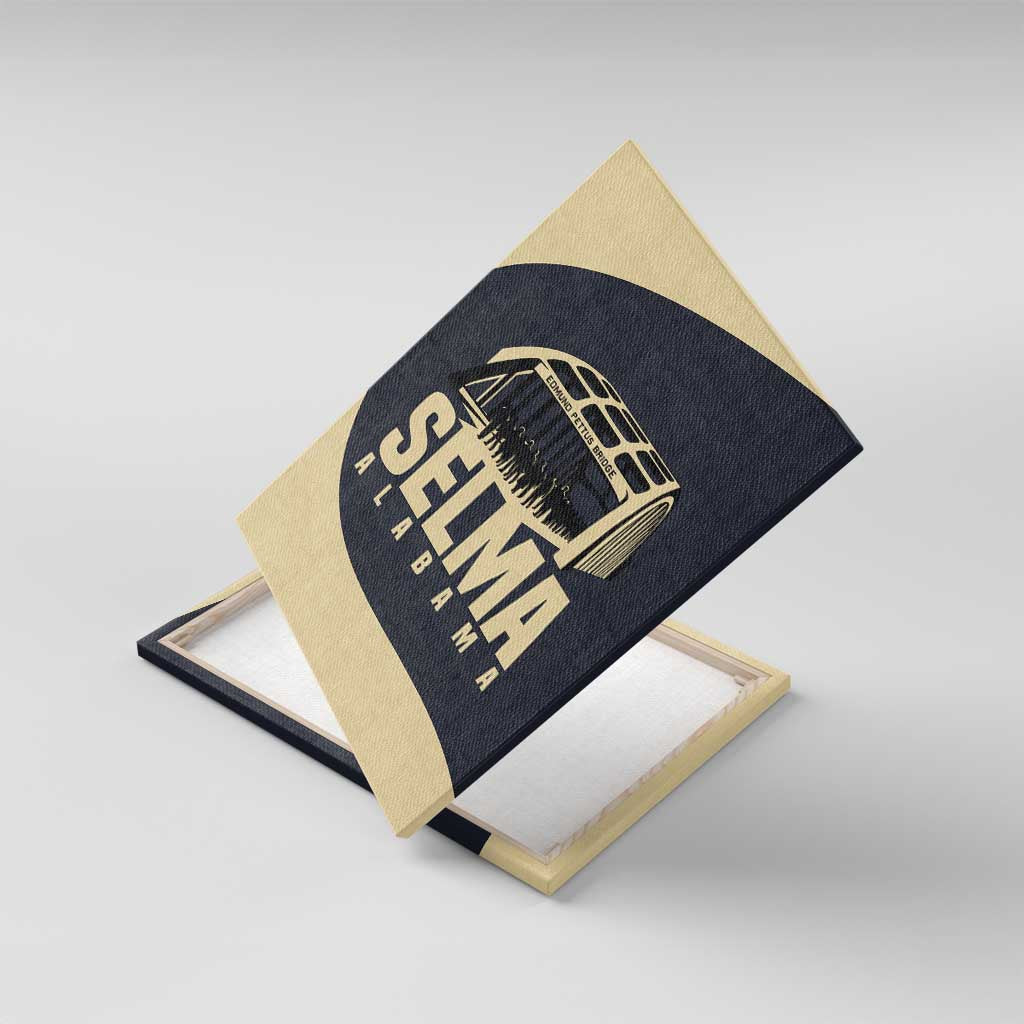 John Lewis Canvas Wall Art with Selma Bridge Graphic Civil Rights and Voting Rights Tribute - African Pride