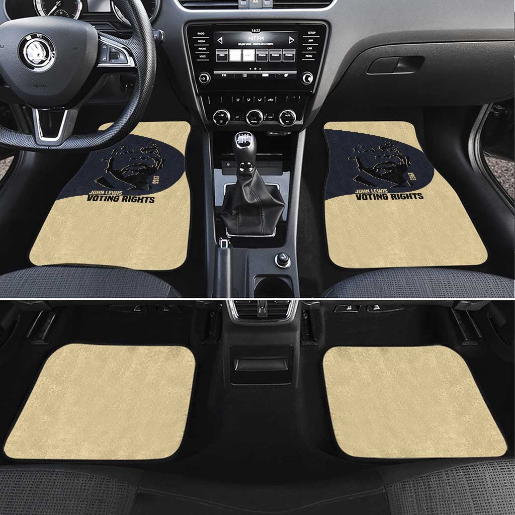 John Lewis Car Mats with Selma Bridge Graphic Civil Rights and Voting Rights Tribute - African Pride