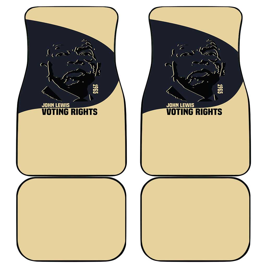 John Lewis Car Mats with Selma Bridge Graphic Civil Rights and Voting Rights Tribute - African Pride