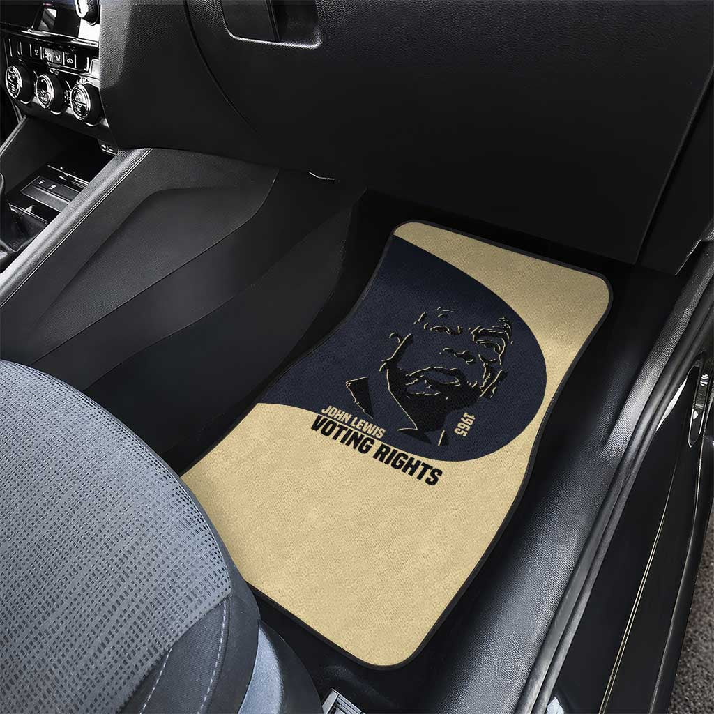John Lewis Car Mats with Selma Bridge Graphic Civil Rights and Voting Rights Tribute - African Pride