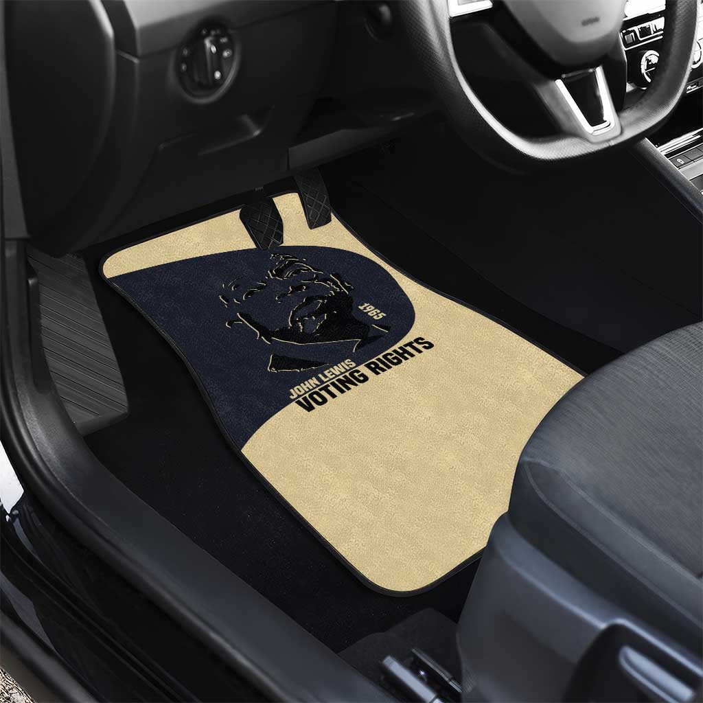 John Lewis Car Mats with Selma Bridge Graphic Civil Rights and Voting Rights Tribute - African Pride