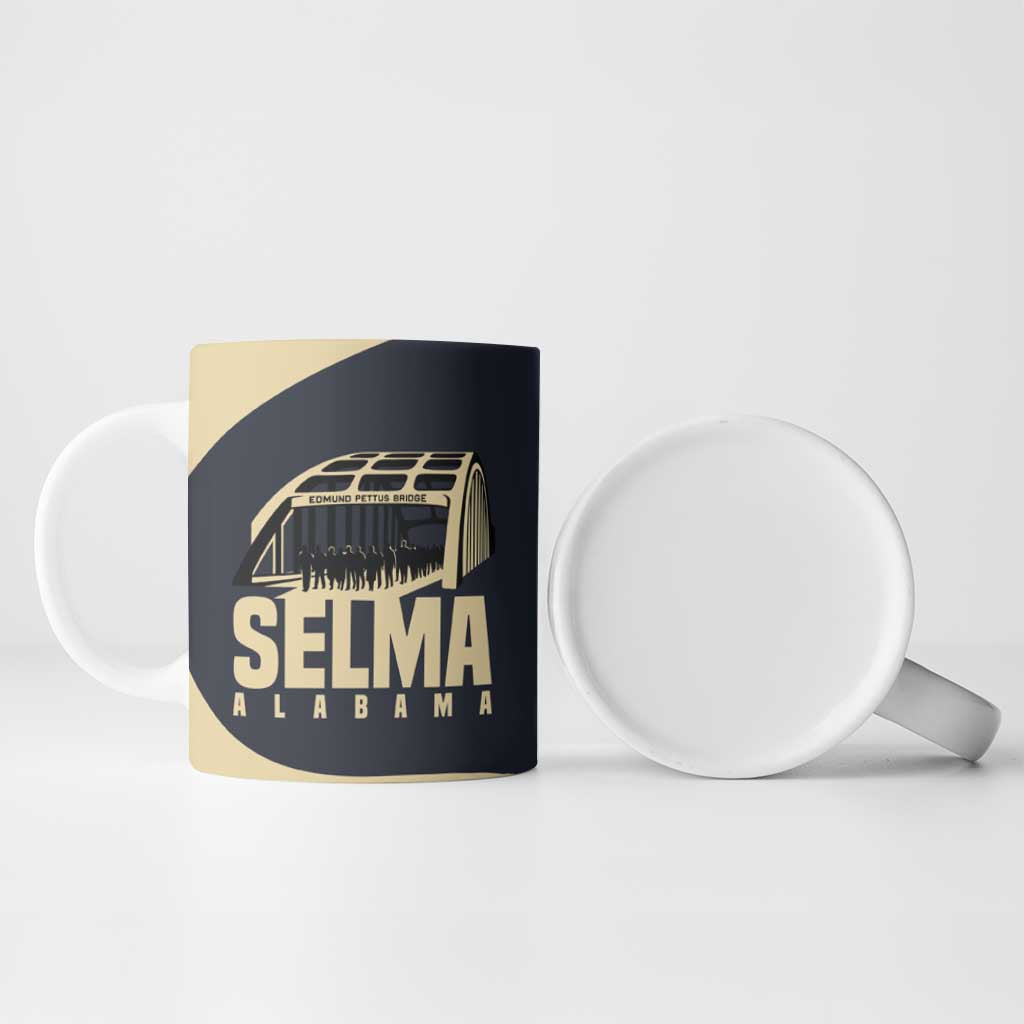 John Lewis Ceramic Mug with Selma Bridge Graphic Civil Rights and Voting Rights Tribute - African Pride