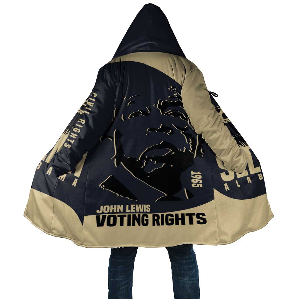John Lewis Cloak with Selma Bridge Graphic Civil Rights and Voting Rights Tribute - African Pride